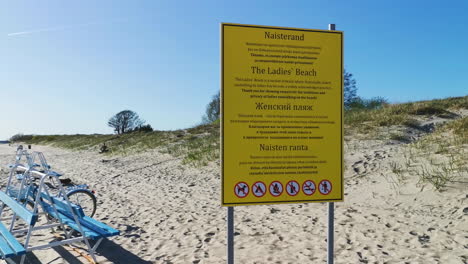 ladies' beach in parnu, estonia