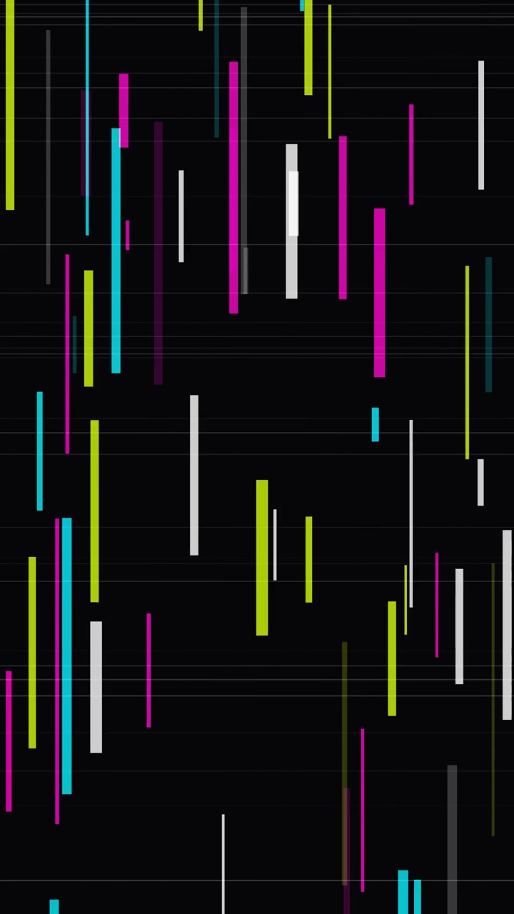 Abstract Motion Graphics with Colorful Geometric Lines and Squares