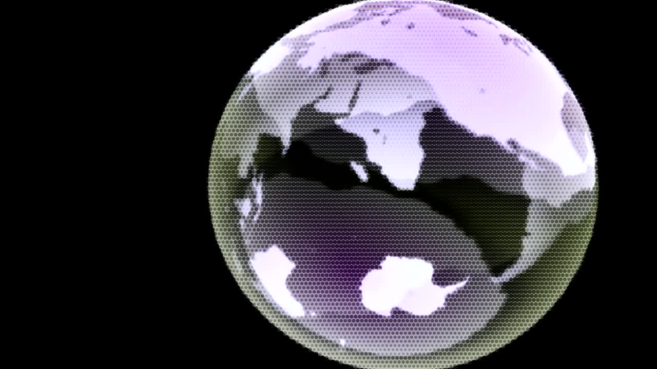 fondo animado en movimiento que muestra el planeta tierra desde el espacio