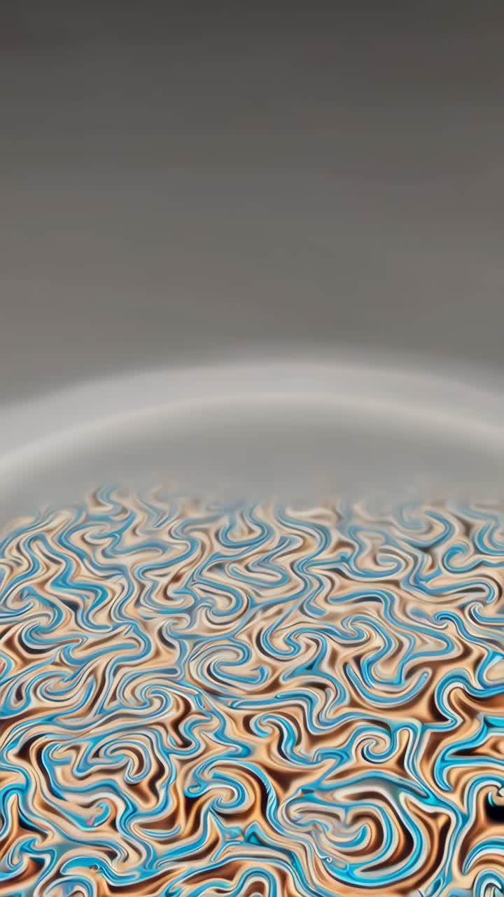 Abstract Organic Fluid Patterns in Vibrant Neon Colors