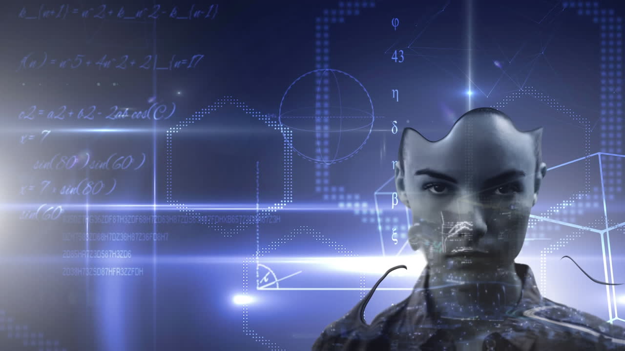 animación del cerebro con tecnología y procesamiento de datos