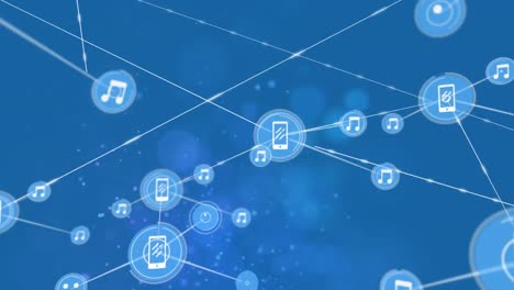 conectores en fondo azul