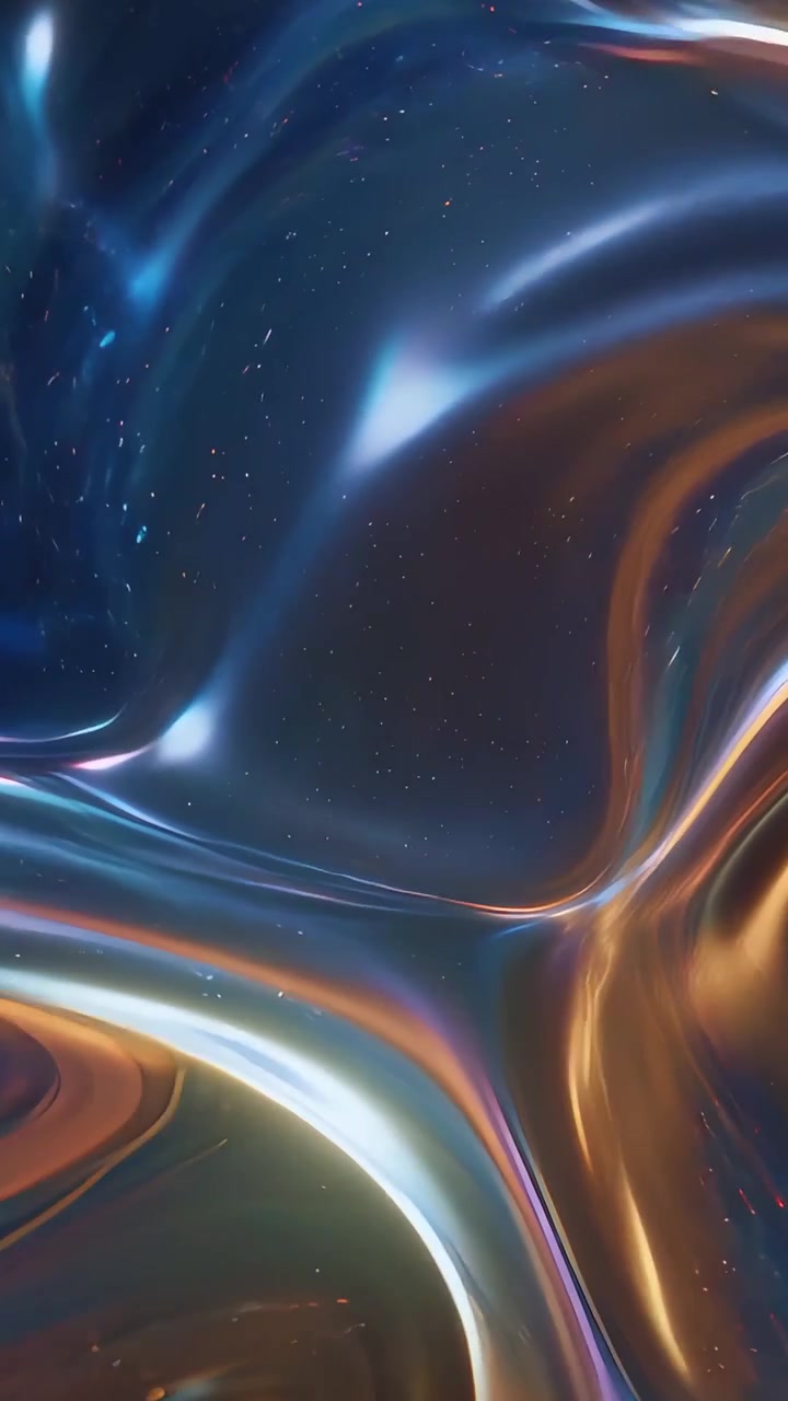 Abstract Metallic Waves Background 4K