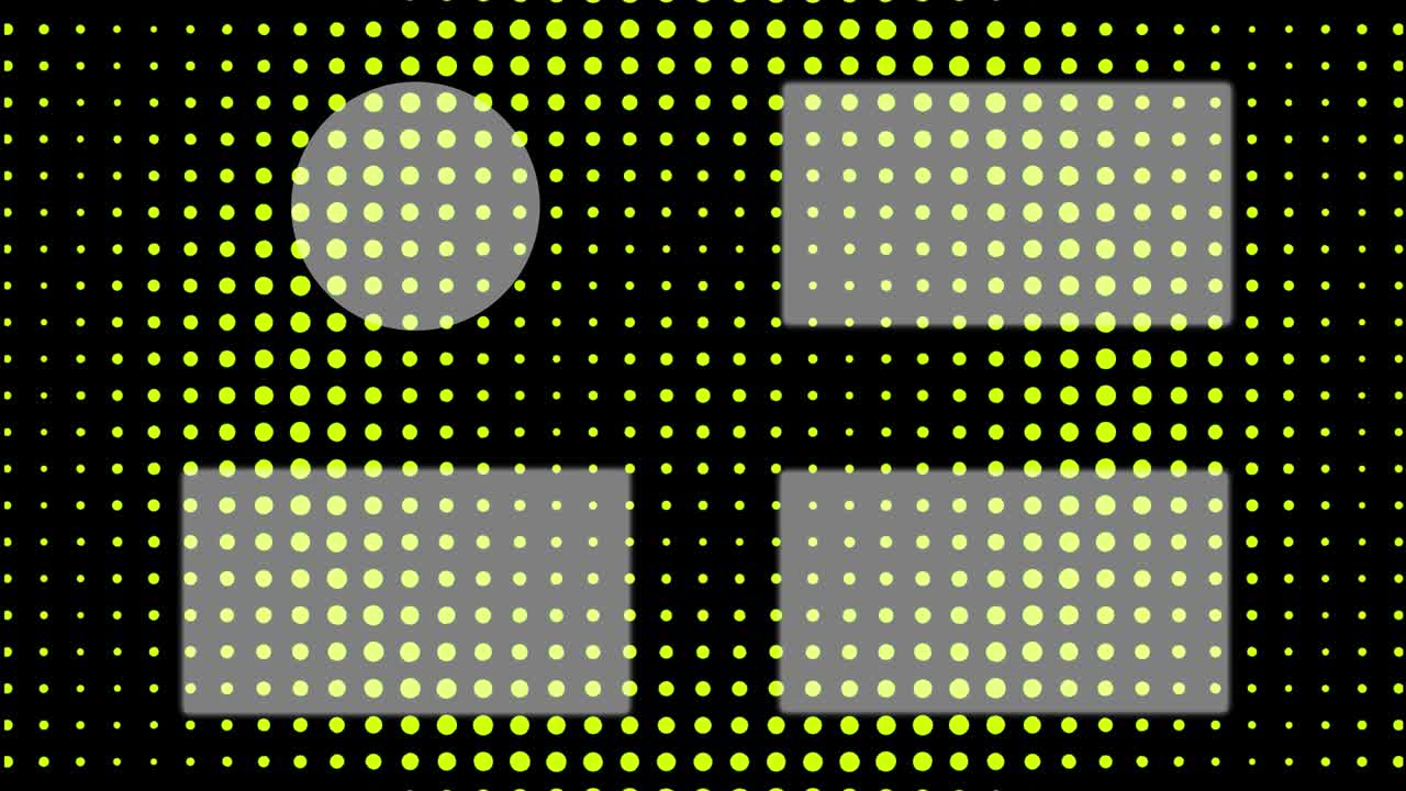 gráficos de movimiento de pantalla de extremo de la tarjeta de extremo de movimiento de onda circular de punto
