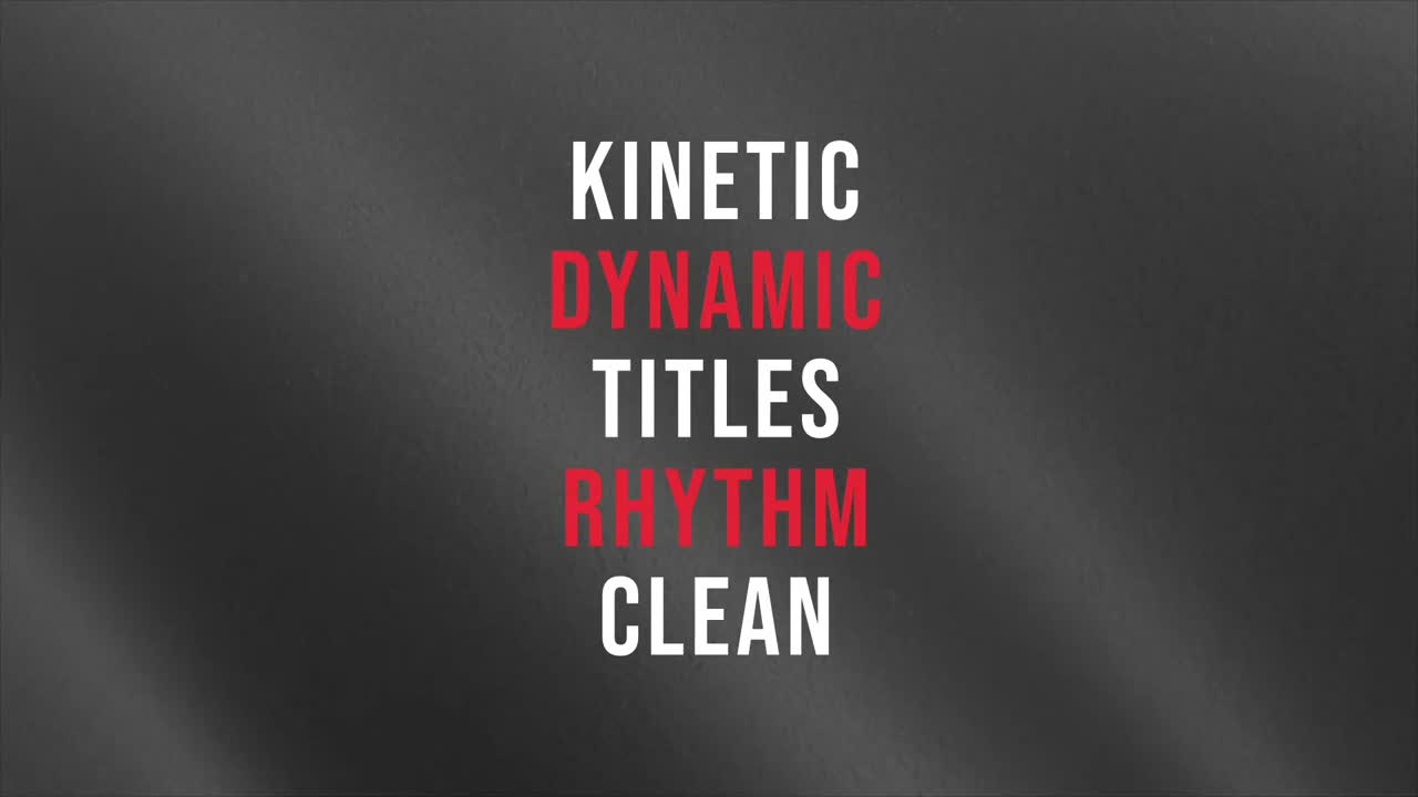 Kinetic Titles 04 Kinetic Titles Adobe After Effects 2023 Resolution 3840×2160