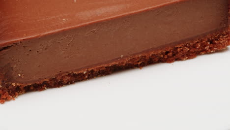 chocolate cheesecake slice