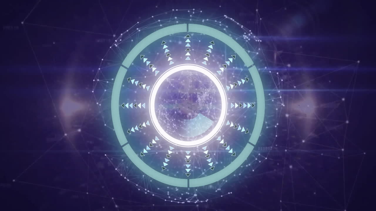 범위 스캐닝을 통한 연결 네트워크의 애니메이션