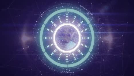 animación de la red de conexiones a través del escaneo de alcance