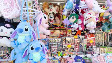 colorful doll shop with various plush toys