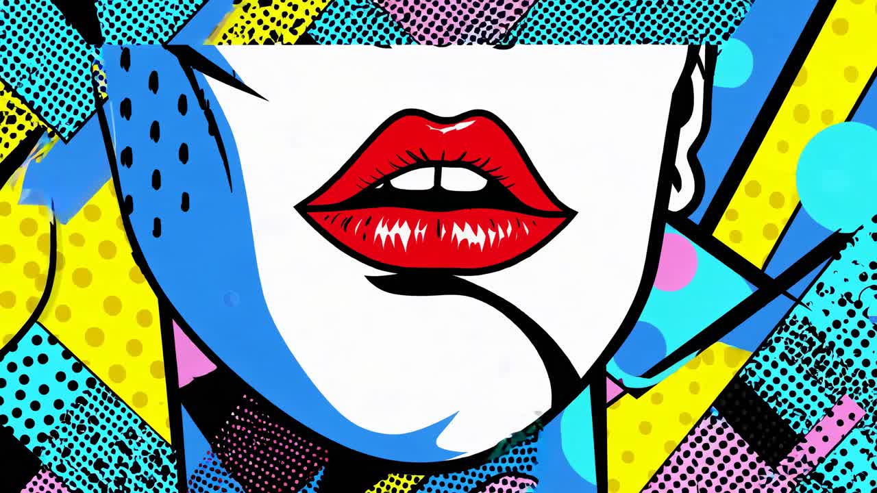 cara de mujer de arte pop