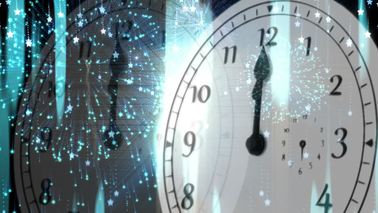 불꽃놀이와 함께 자정까지 카운트다운