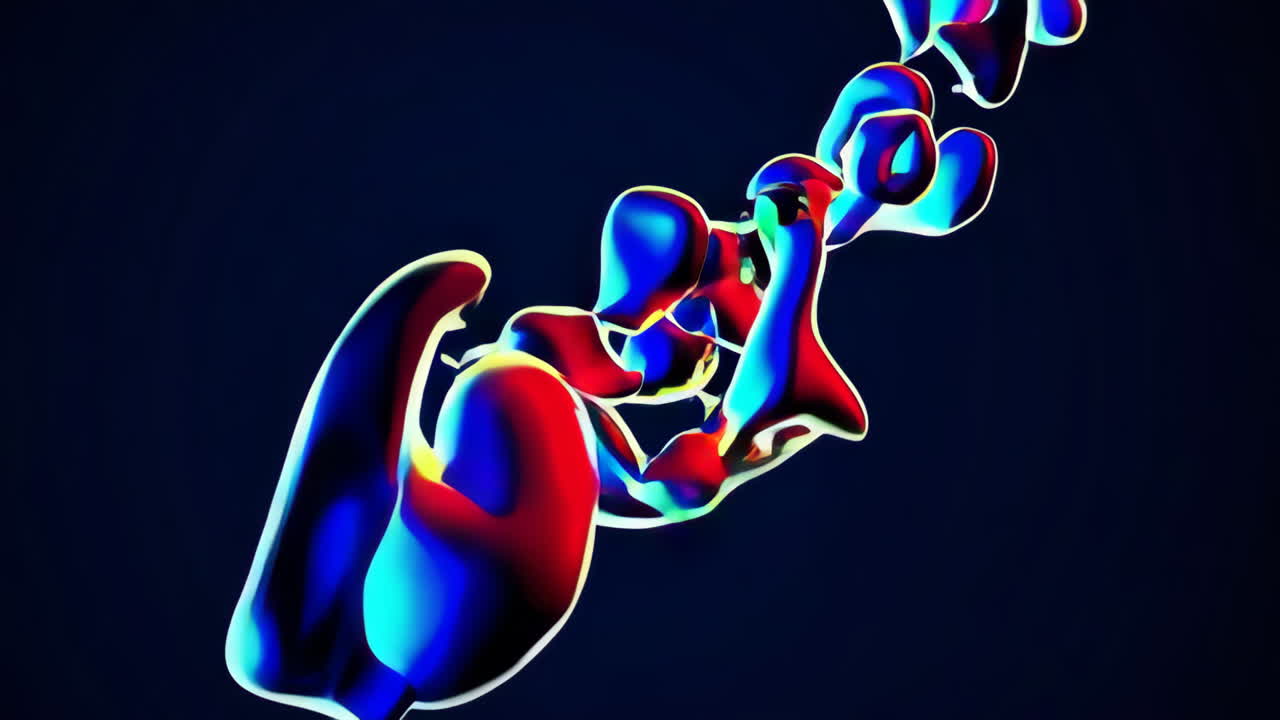 추상적인 액체 형태