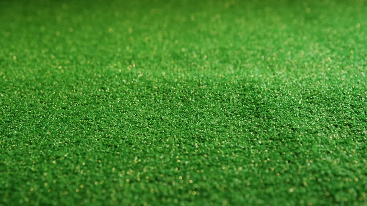 Tennis ball on grass