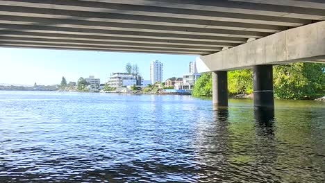experience tranquil waters and city skyline along a picturesque river journey.