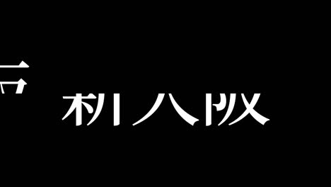 shin osaka japón kanji texto japonés animación gráficos en movimiento