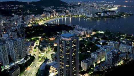 Nachtlandschaft-Am-Strand-Von-Botafogo-In-Rio-De-Janeiro-Brasilien
