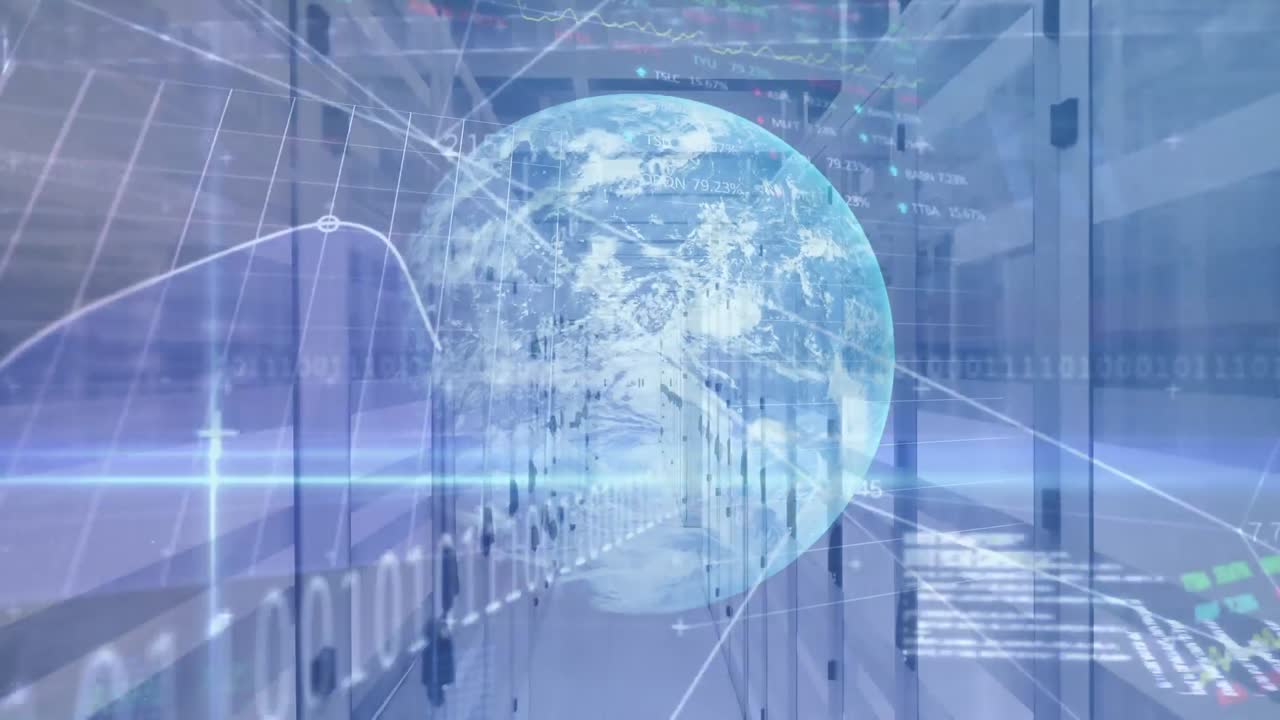 서버  ⁇  위의 글로브로 데이터 처리의 애니메이션