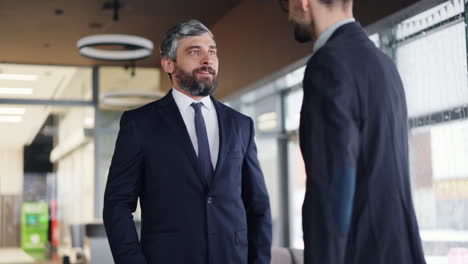 businessmen in conversation