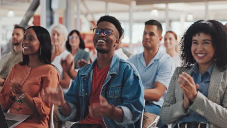 applause in a conference room