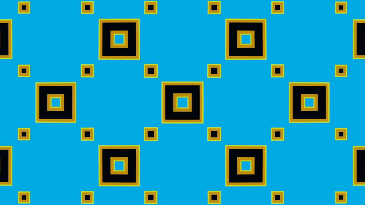 Bright animated pattern of orange, blue colors for musical feasts