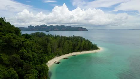 tropical beach and tropical paradise island