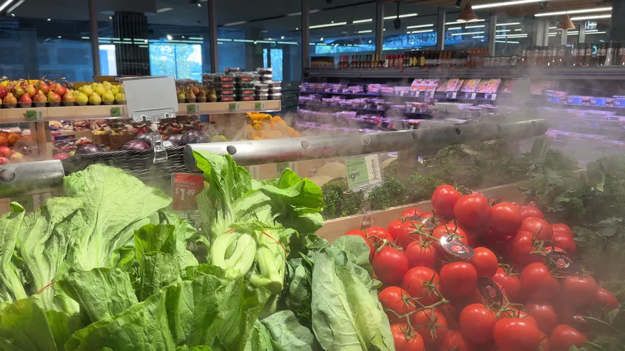 슈퍼마켓에서 신선한 제품