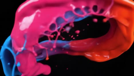 colorful paint splash