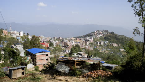 Nepal,-Himalayas,-rural-village-high-in-the-mountains