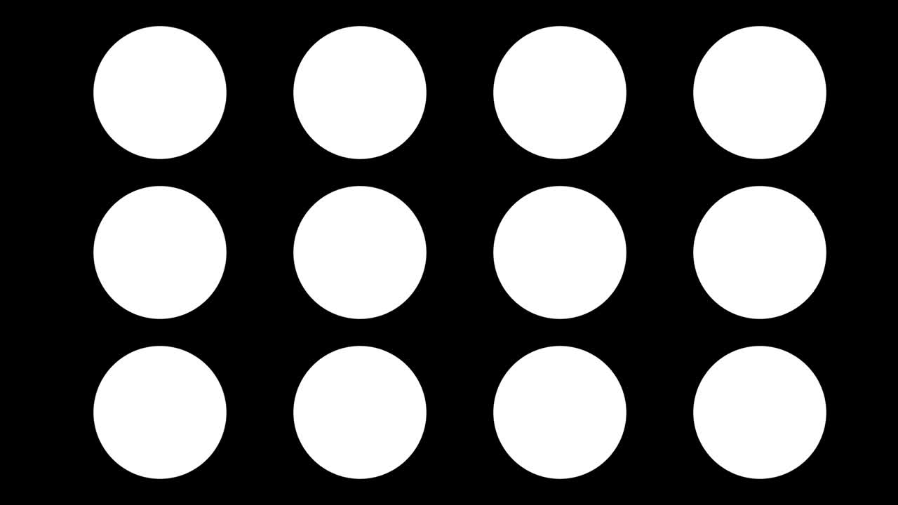 Weather animated set of icons or symbols. Loop with alpha matte. Flat design.