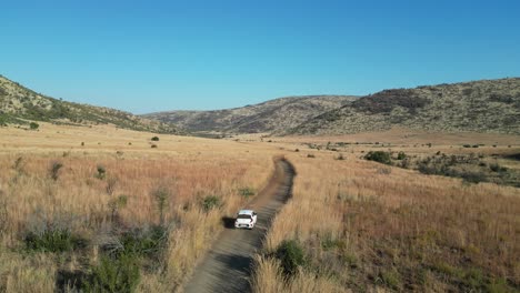 african road at pilanesberg national park in north west south africa