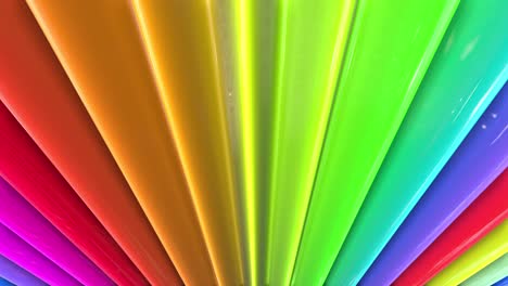 rainbow colors abstract stripes, background in 4k with bright shiny paint. smooth seamless animation with gradient color. straight lines 20