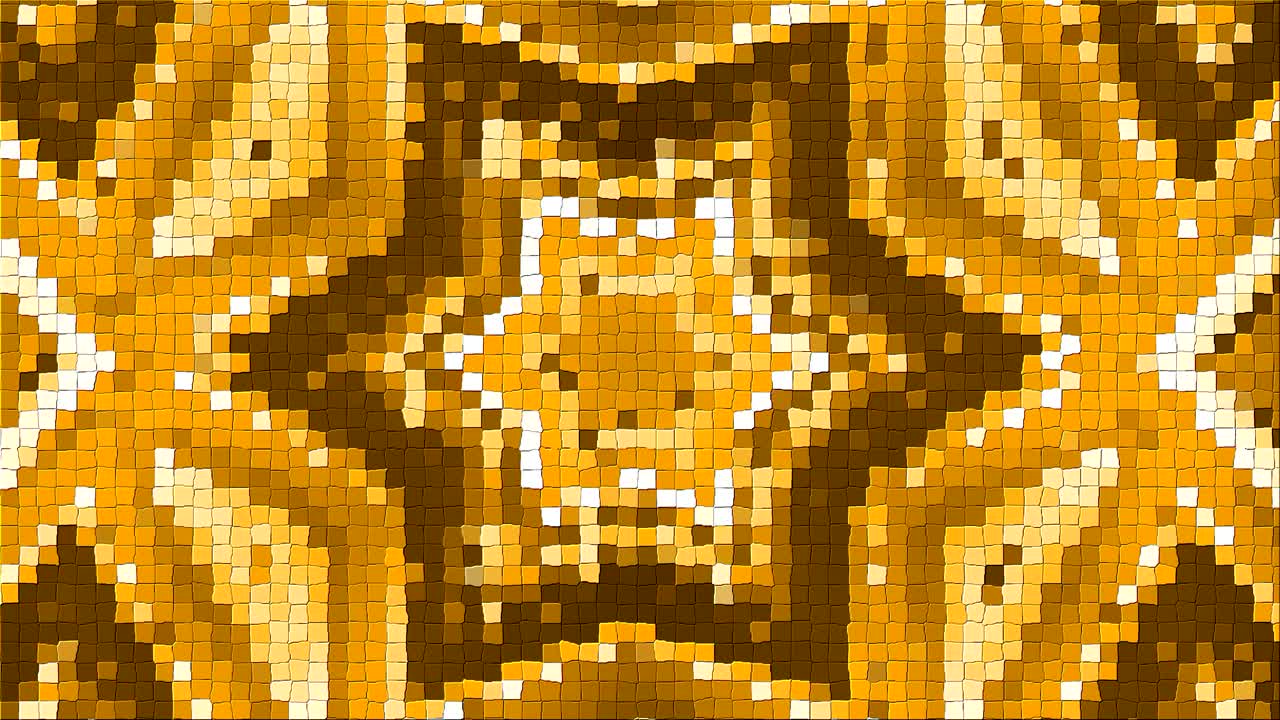 patrón complejo abstracto de un mosaico. dinámica brillante transformación y composición pulsante. en bucle