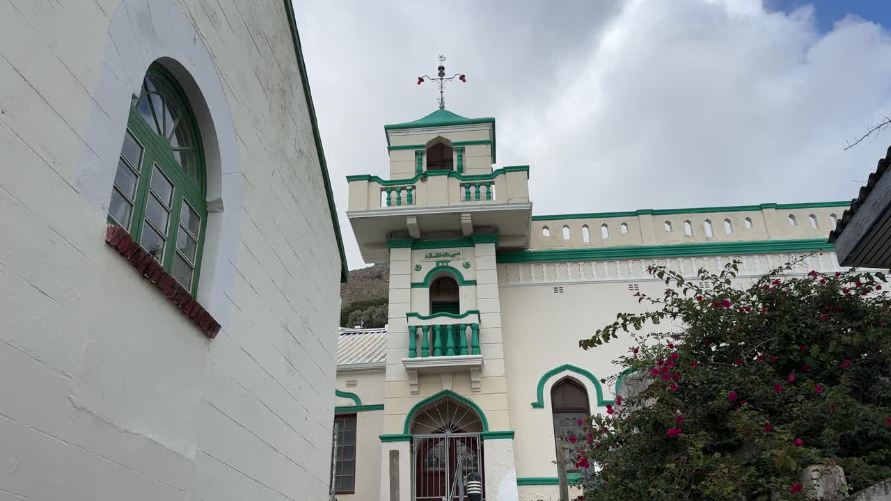 Beautiful, old, charming Mosque on the slopes of Simonstown in Cape Town, South Africa.