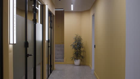 modern office corridor