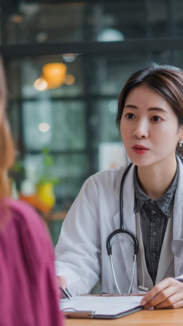 A Professional Healthcare Consultation: Medical Doctor Engaged in ...
