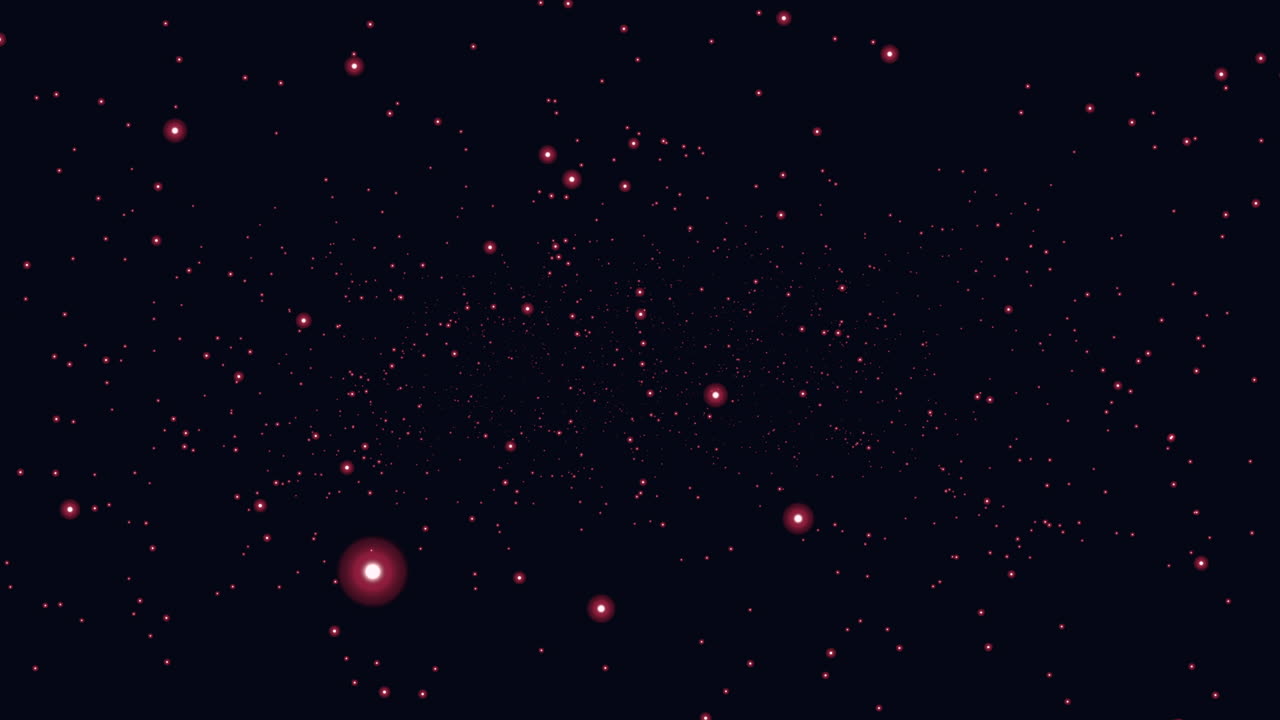 A striking image with a black background filled with vivid red dots resembling a starry night sky, creating a captivating and immersive visual experience