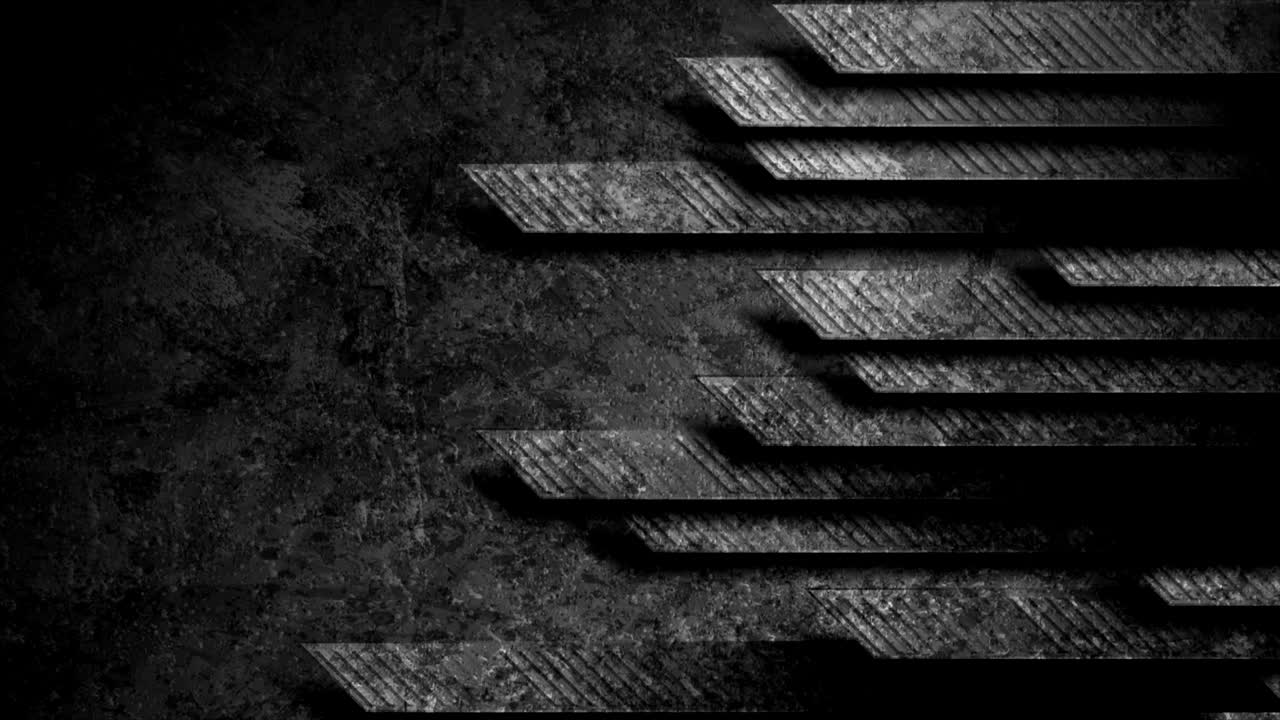 fondo de movimiento geométrico de tech grunge abstracto negro