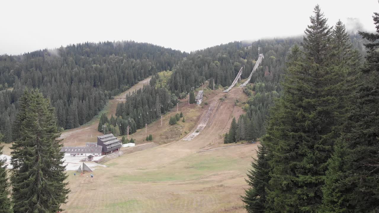 Aerial: Igmar Olympic Jumps in Sarajevo