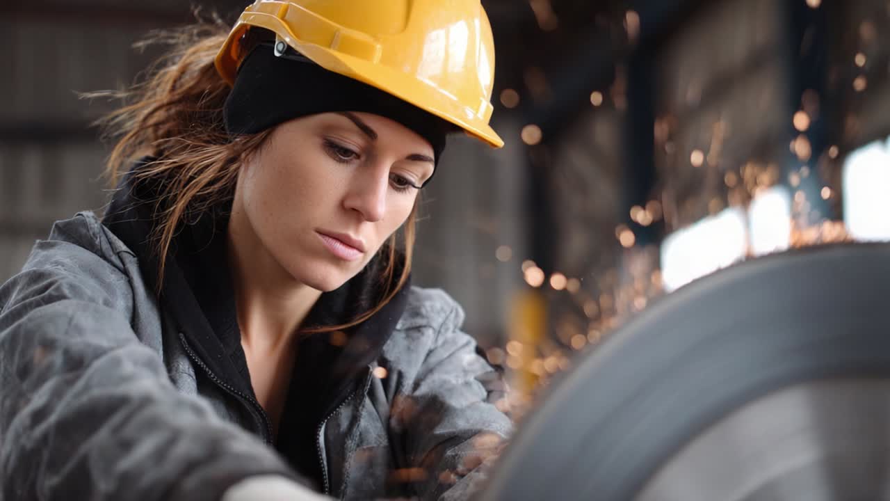 trabajadora de la construcción