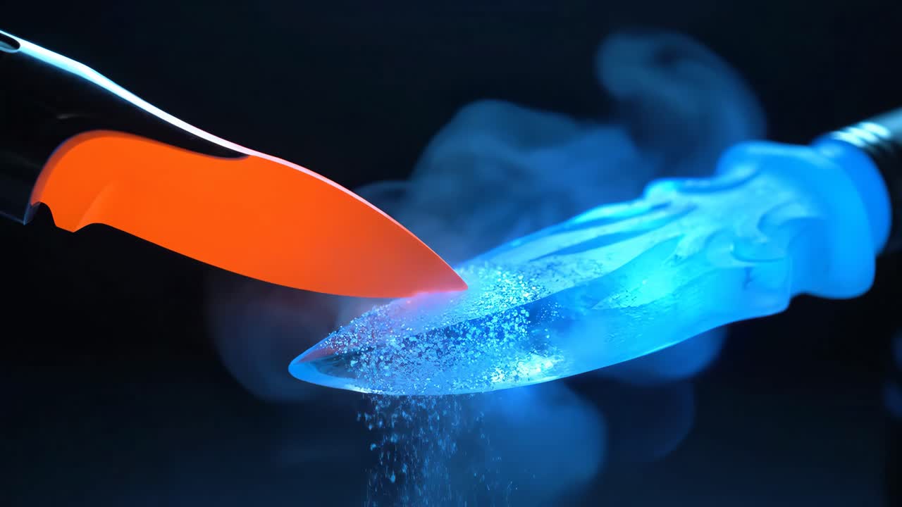 Contrast of Hot and Cold Knives