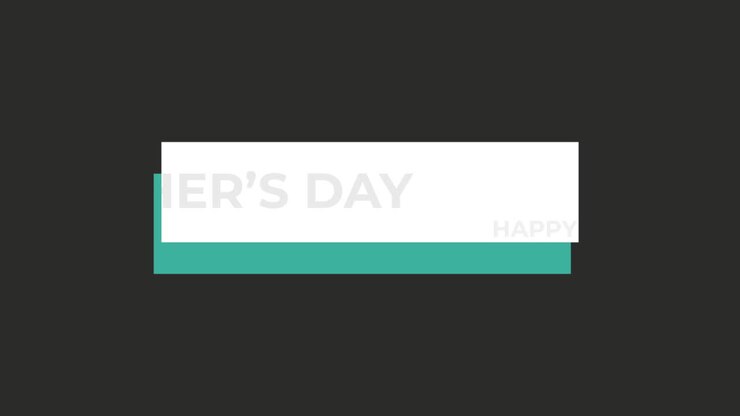 Heartfelt card happy Mother's Day in black and white
