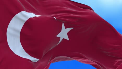 seamless loop turkish flag.