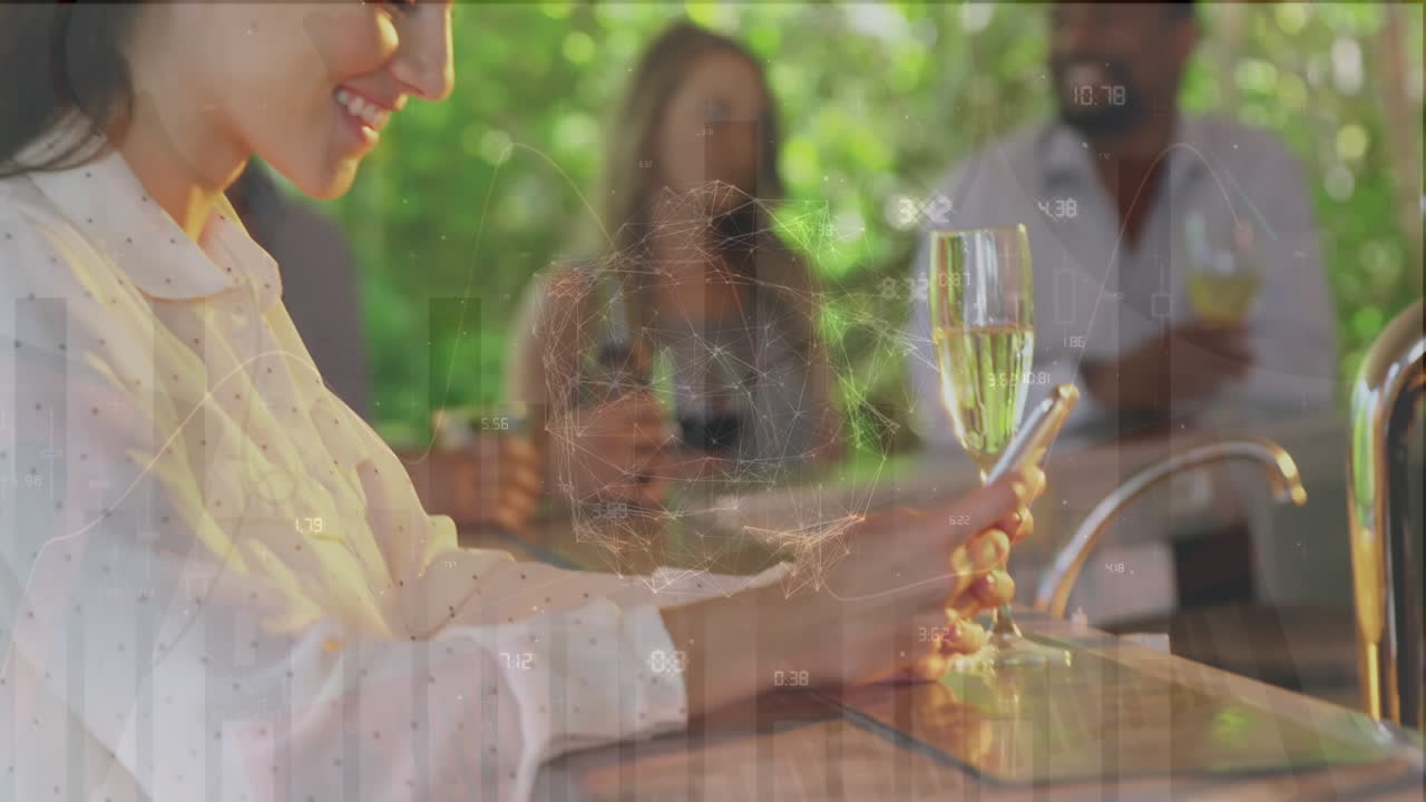 글로벌 금융과 라이프스타일은 디지털로 생성된 애니메이션으로 융합됩니다.