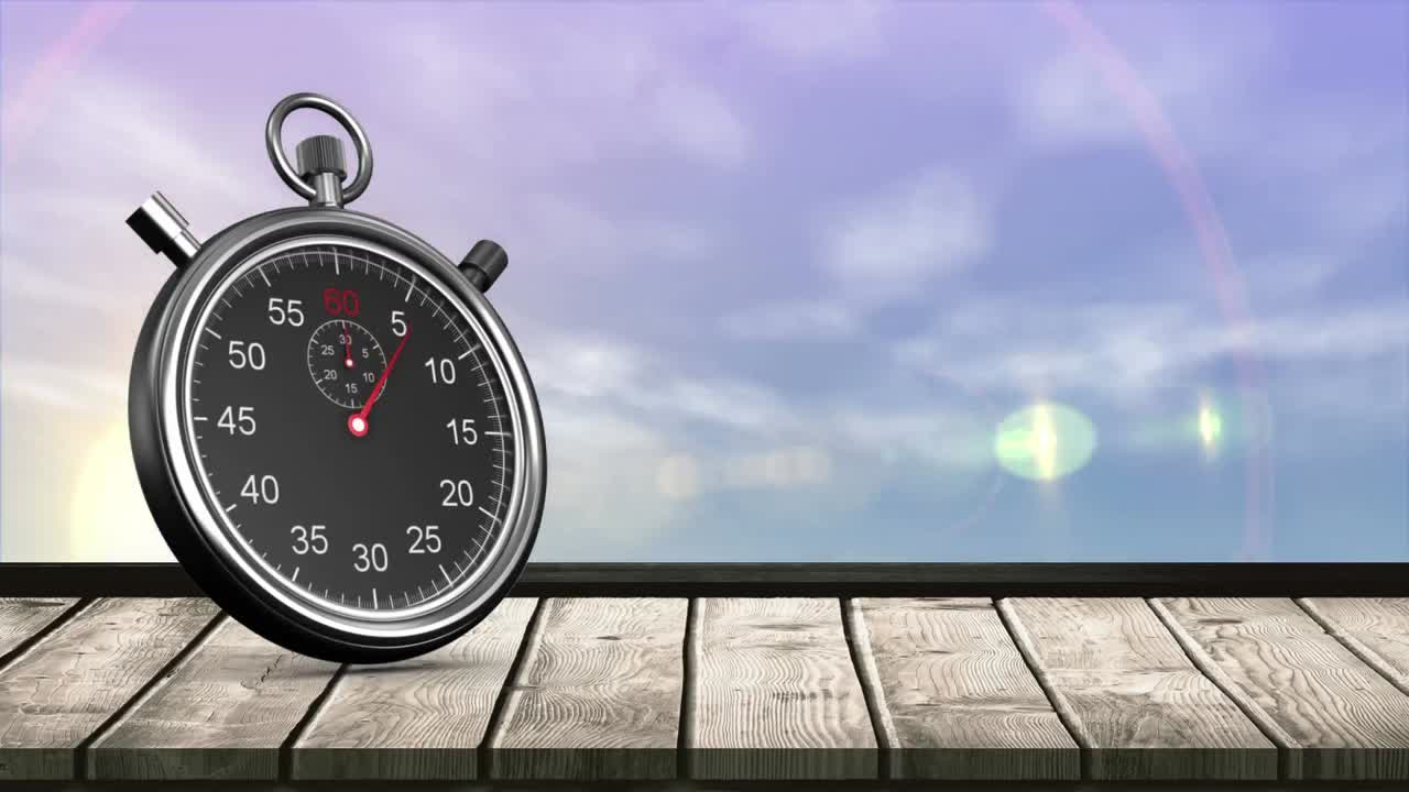 Stopwatch and the sky