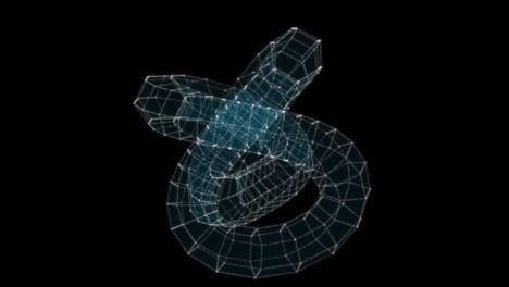 sfondo tecnologico astratto da linee e punti animati
