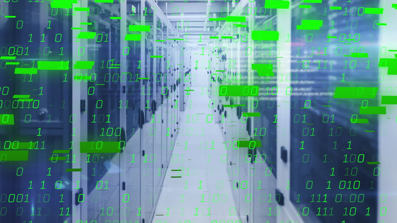 Animation of data processing over computer servers