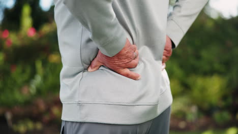 senior man experiencing back pain