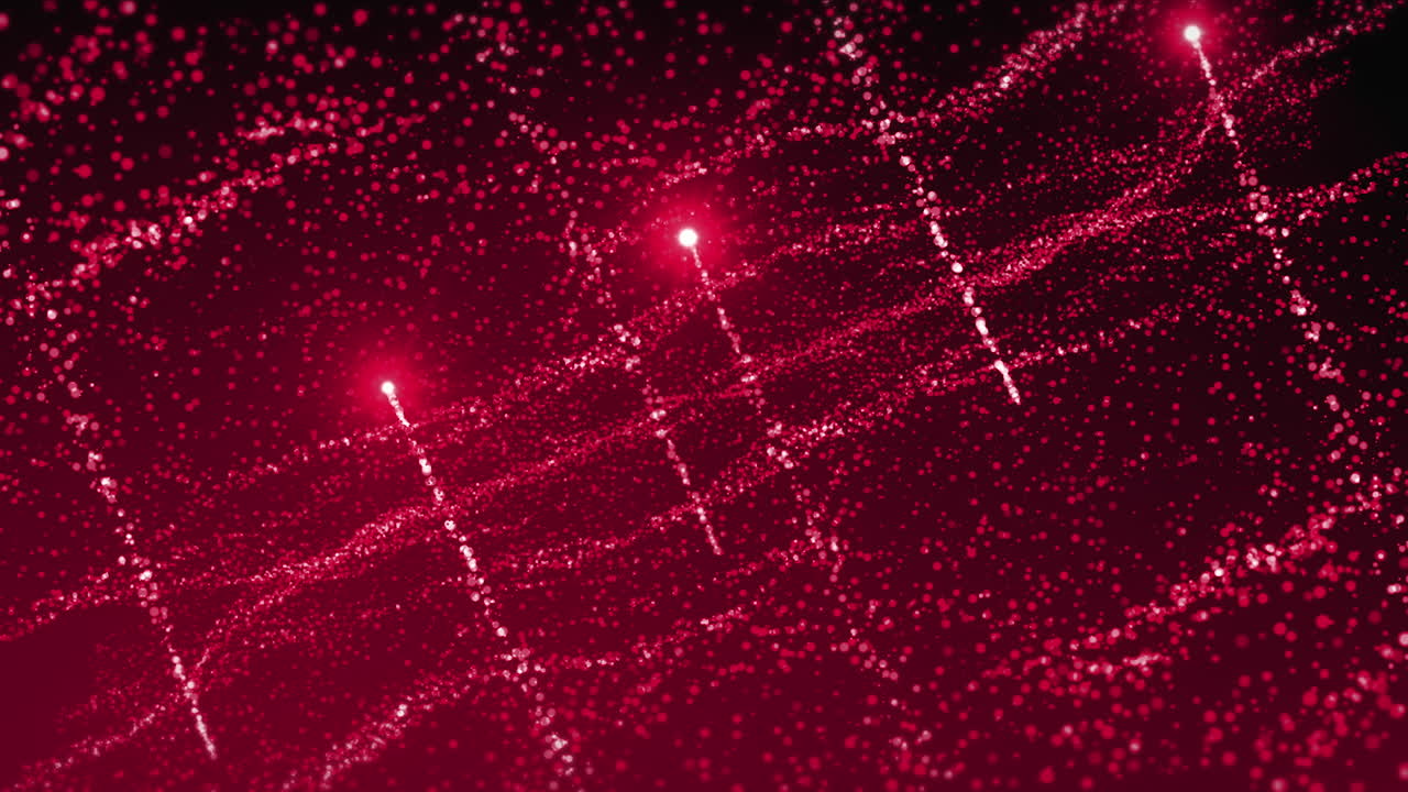 추상적인 은 입자 흐름