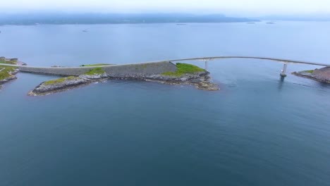 atlantic ocean road aerial footage norway