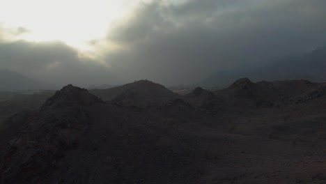 cinematic aerial panning shot in hatta